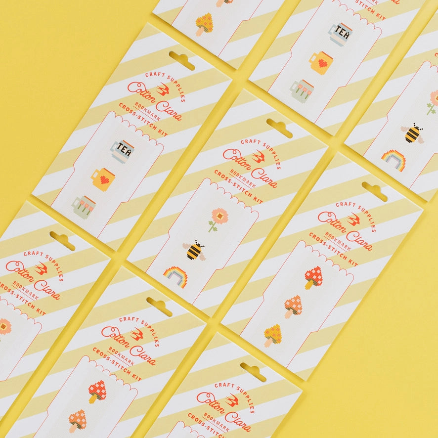 Bookish Counted Cross Stitch Bookmark Kit Beginner Friendly